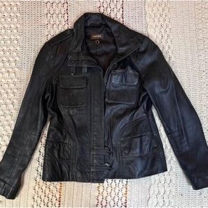Black Danier Leather Jacket